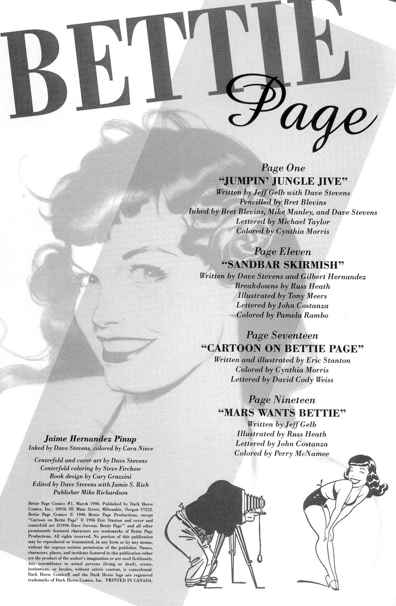 Bettie Page Comics #1 page 2 full