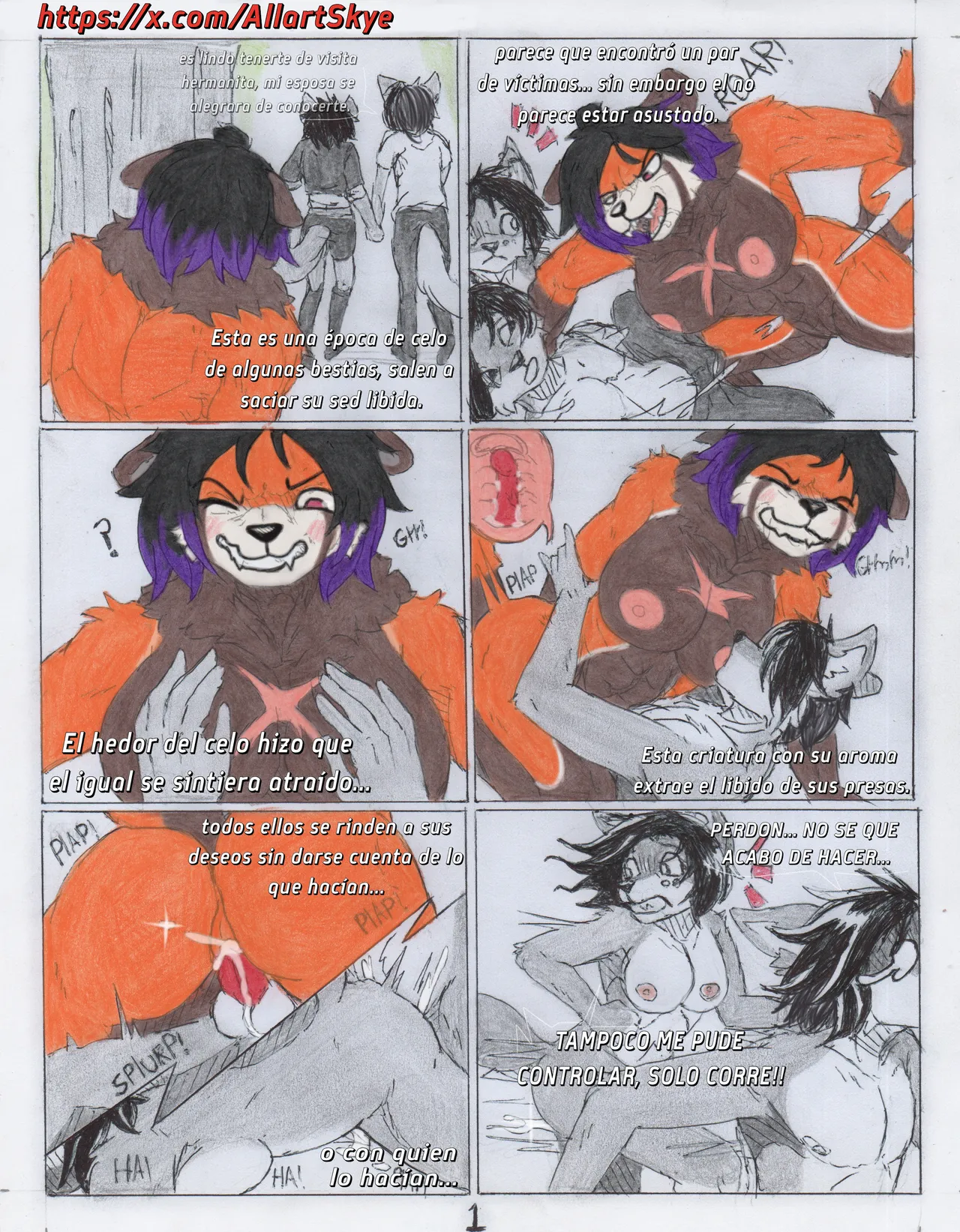 skyethefurry no canon comics ESP page 1 full