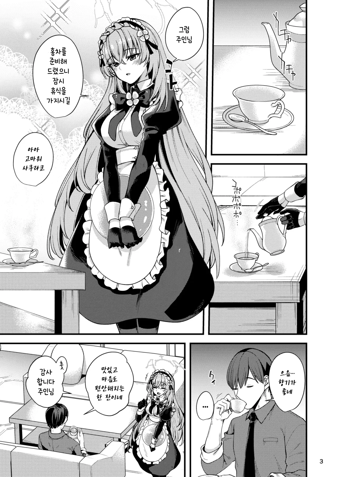 Utazumi Sakurako no Maid Kokoroe ~Danna-sama o Yorokobaseru Houhou~ | 우타즈미 사쿠라코의 메이드 철칙 ~주인님을 기쁘게 하는 방법~ page 3 full