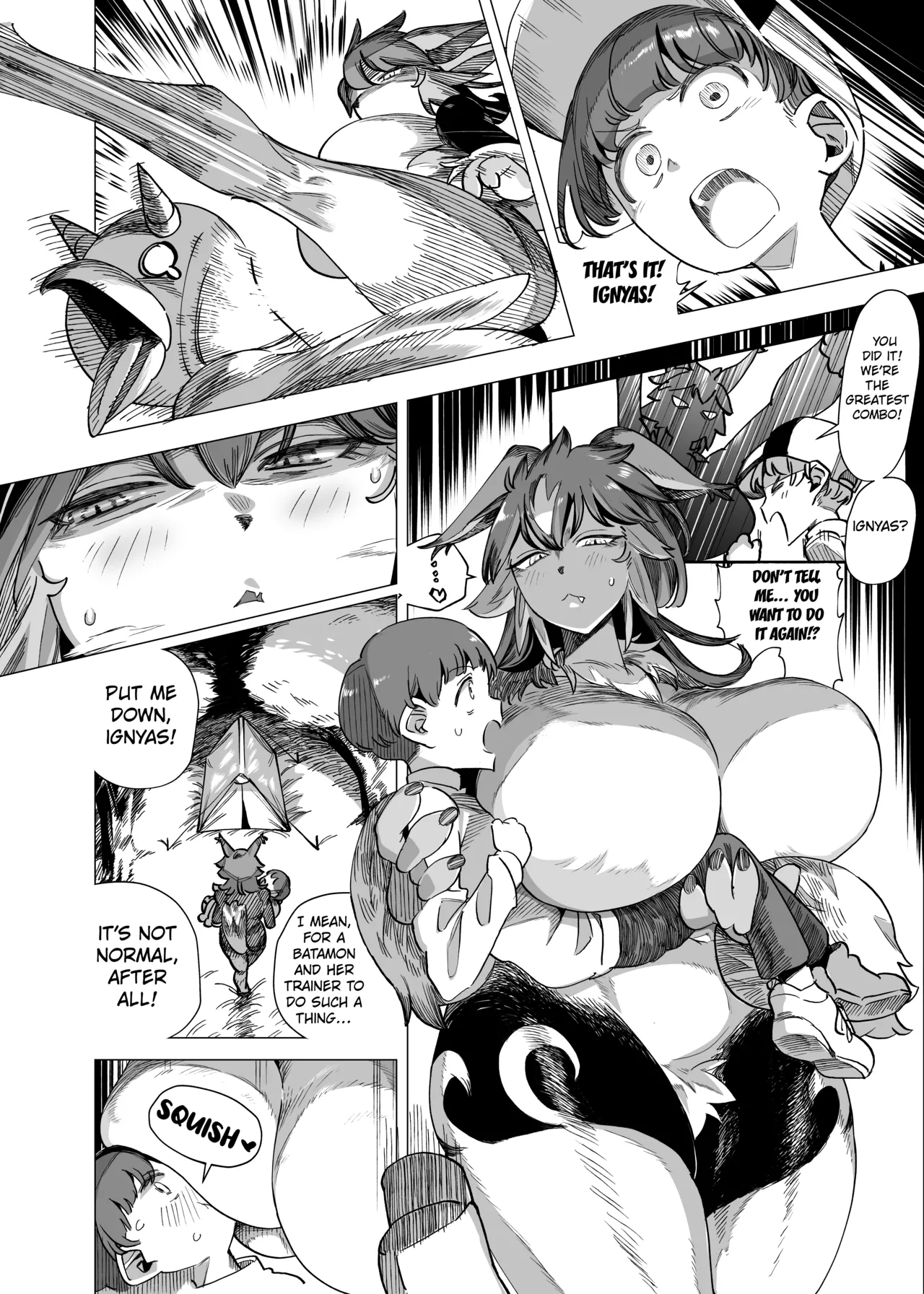 Batomon o Ecchi na Me de Miru Nante Trainer Shikkaku desu yo page 9 full