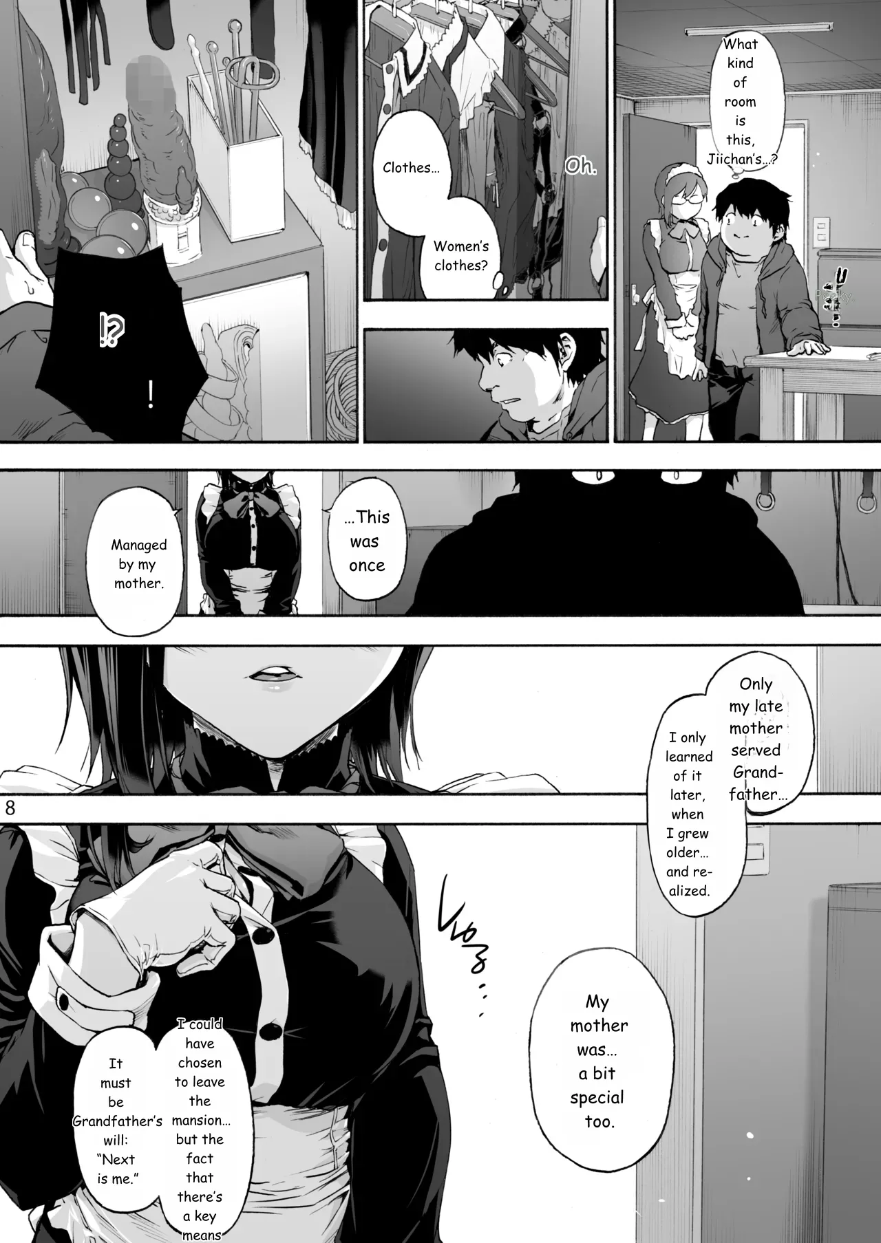 Sousou meikan Futanari Maidsan wa Seiyoku ga Tsuyoi page 10 full