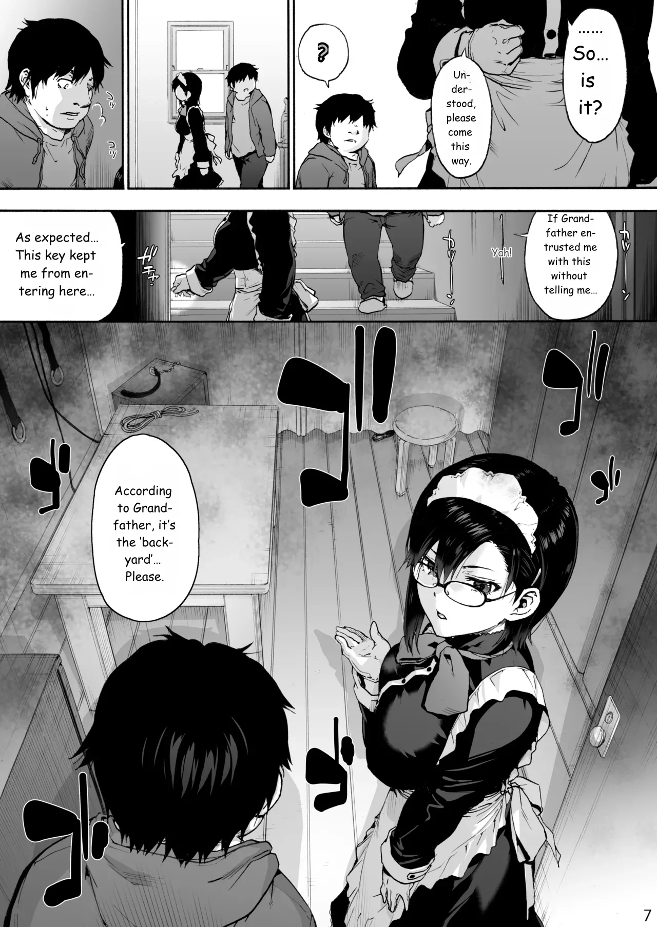 Sousou meikan Futanari Maidsan wa Seiyoku ga Tsuyoi page 9 full