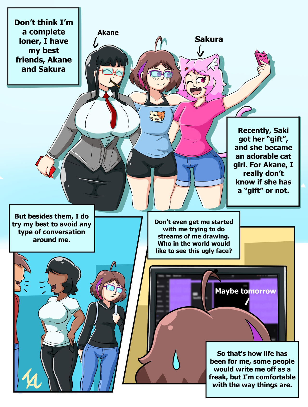 A growing artist + ocs comics page 2 full