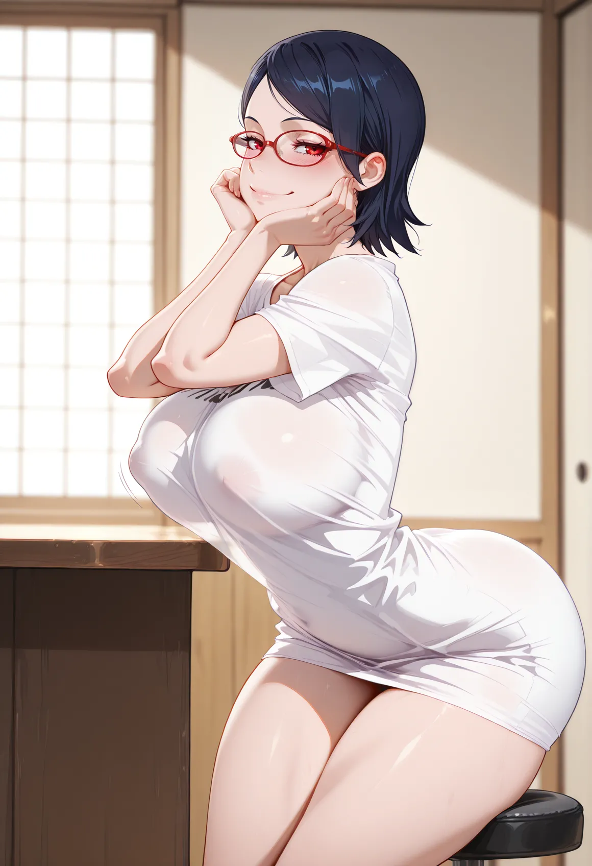 🌸~Lewd Waifu Laifu~🌸Sarada big set❤️ page 5 full