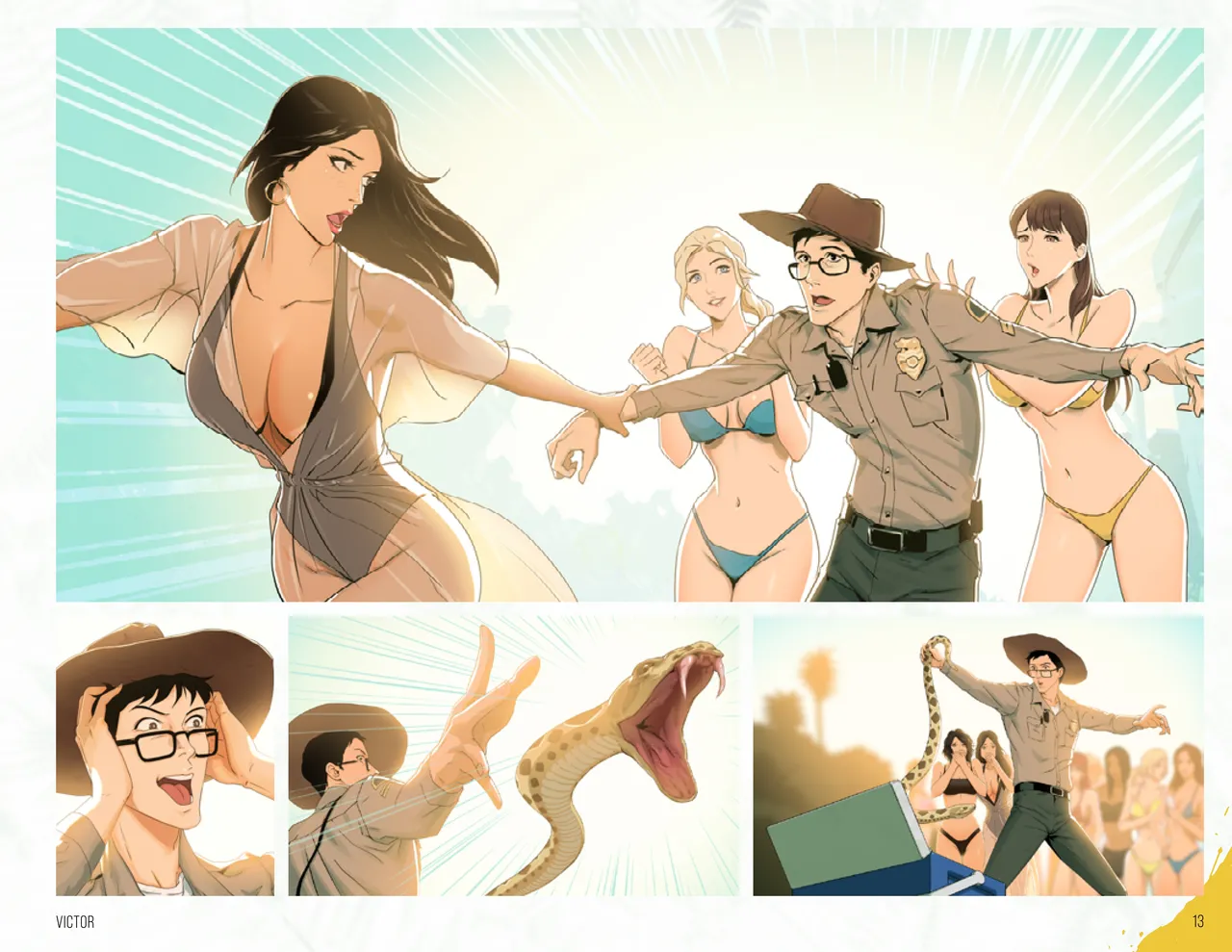 Tamer King of Dinosaurs Artbook page 9 full
