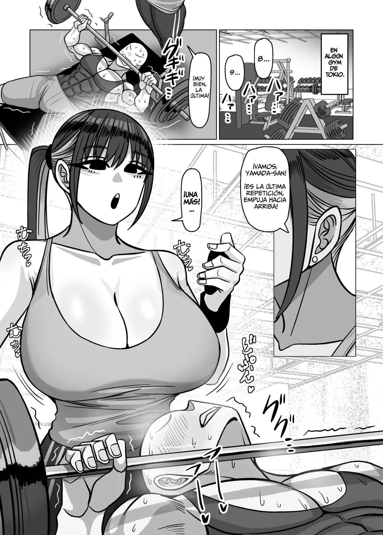 SEX Personal Trainer no Muhyoujou Kyonyuu Onee-san ni Tantan to Fude Oroshitemorau Hanashi | Por una Entrenadora Personal de Sexo la Historia de Cómo mi Virginidad Fue Tomada page 2 full