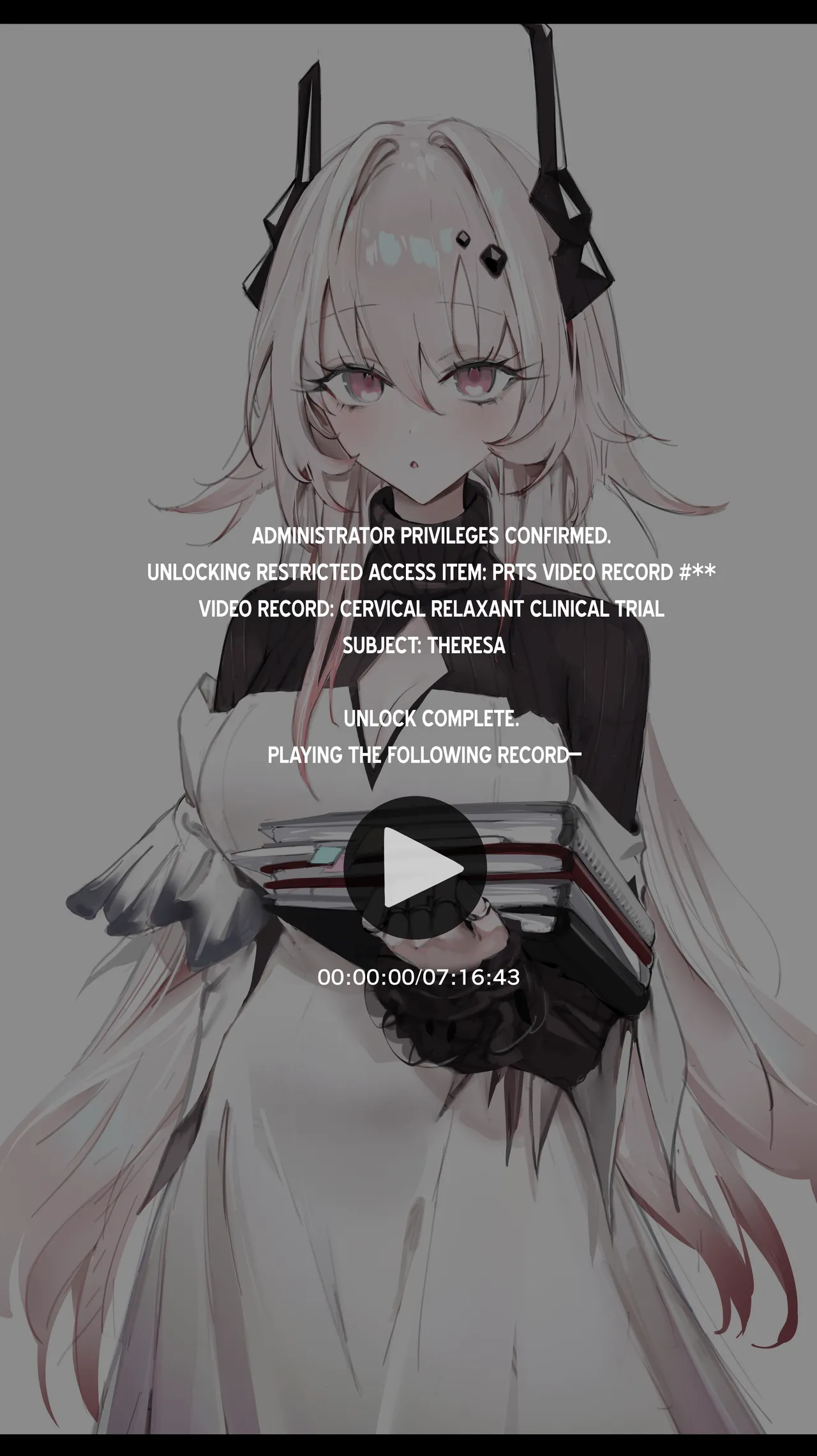 PRTS Kiroku Shiryou Theresa Shikyuu-kou Shikan-zai Hiwa  | PRTS Record Files: Theresa – The Secret Story of the Cervical Relaxant page 1 full