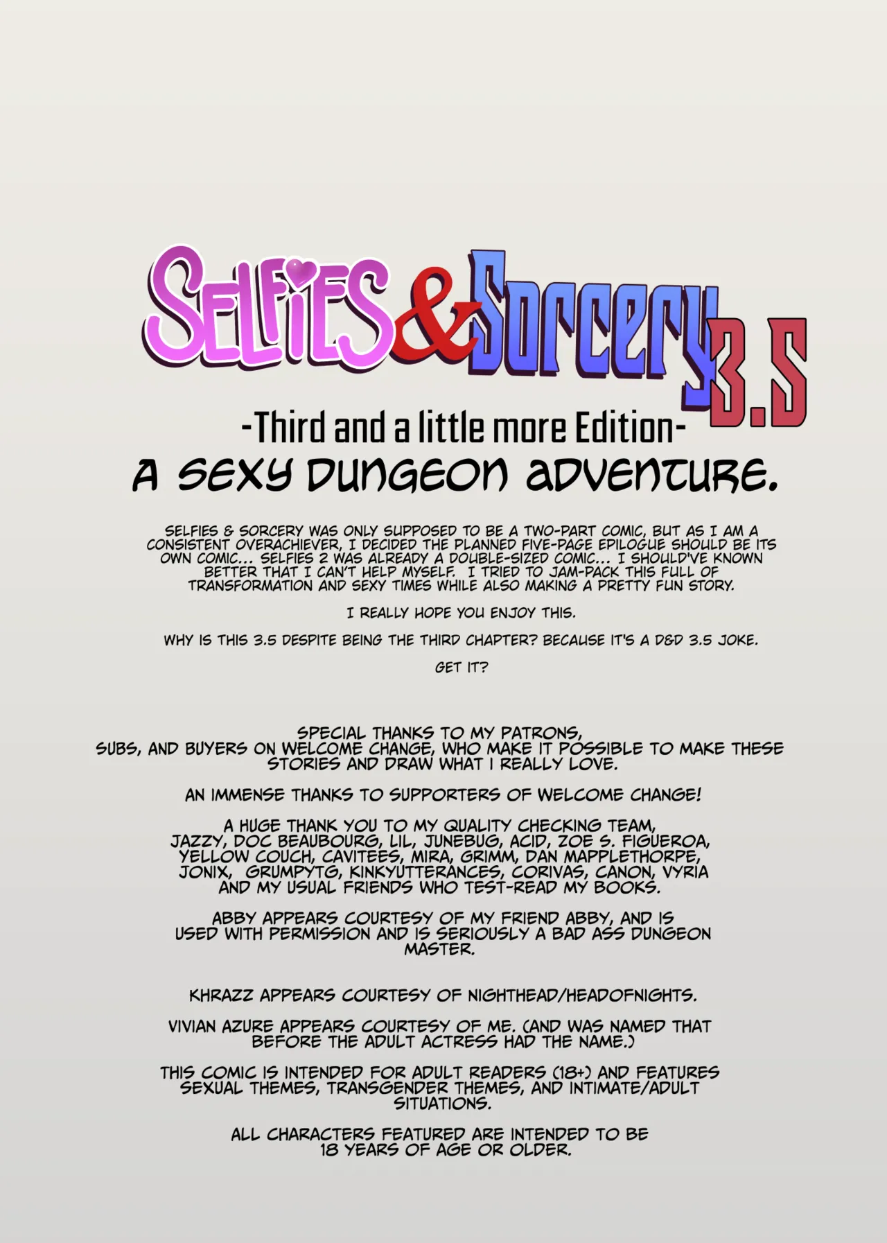 Selfies &amp; Sorcery 3.5 page 3 full