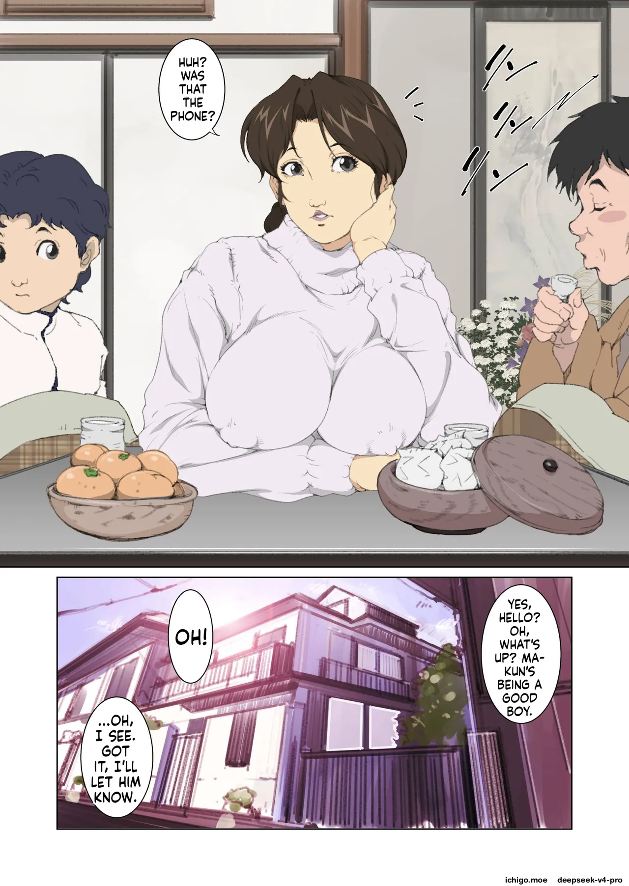 Okaa-san Mitsuko - Kotatsu no Naka de Naisho de Itazura Wakeari Nama Nakadashi Houkei Shujutsu page 2 full