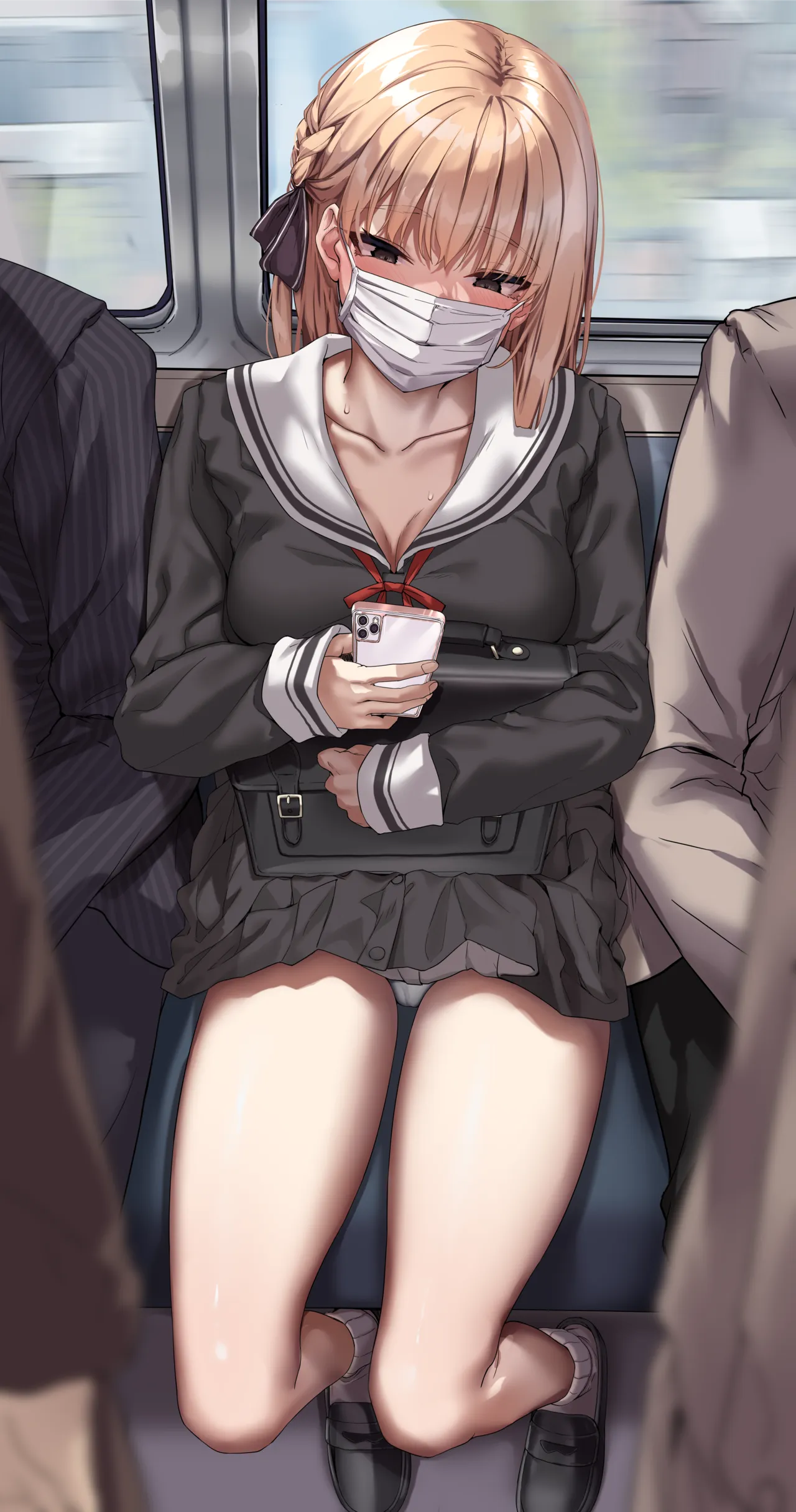 露出通学電車 朱璃愛ちゃん page 2 full