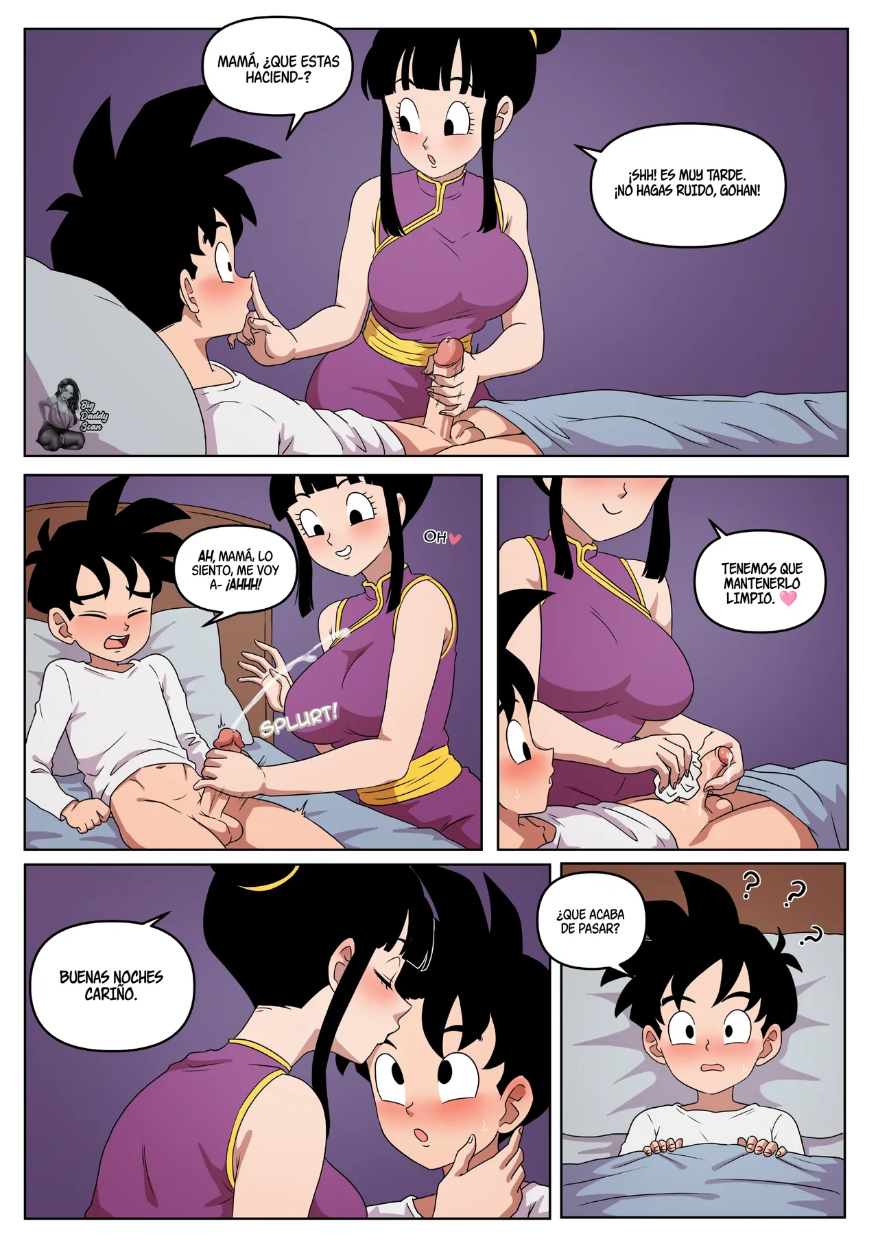 A break from studying｜Chichi y Gohan page 3 full