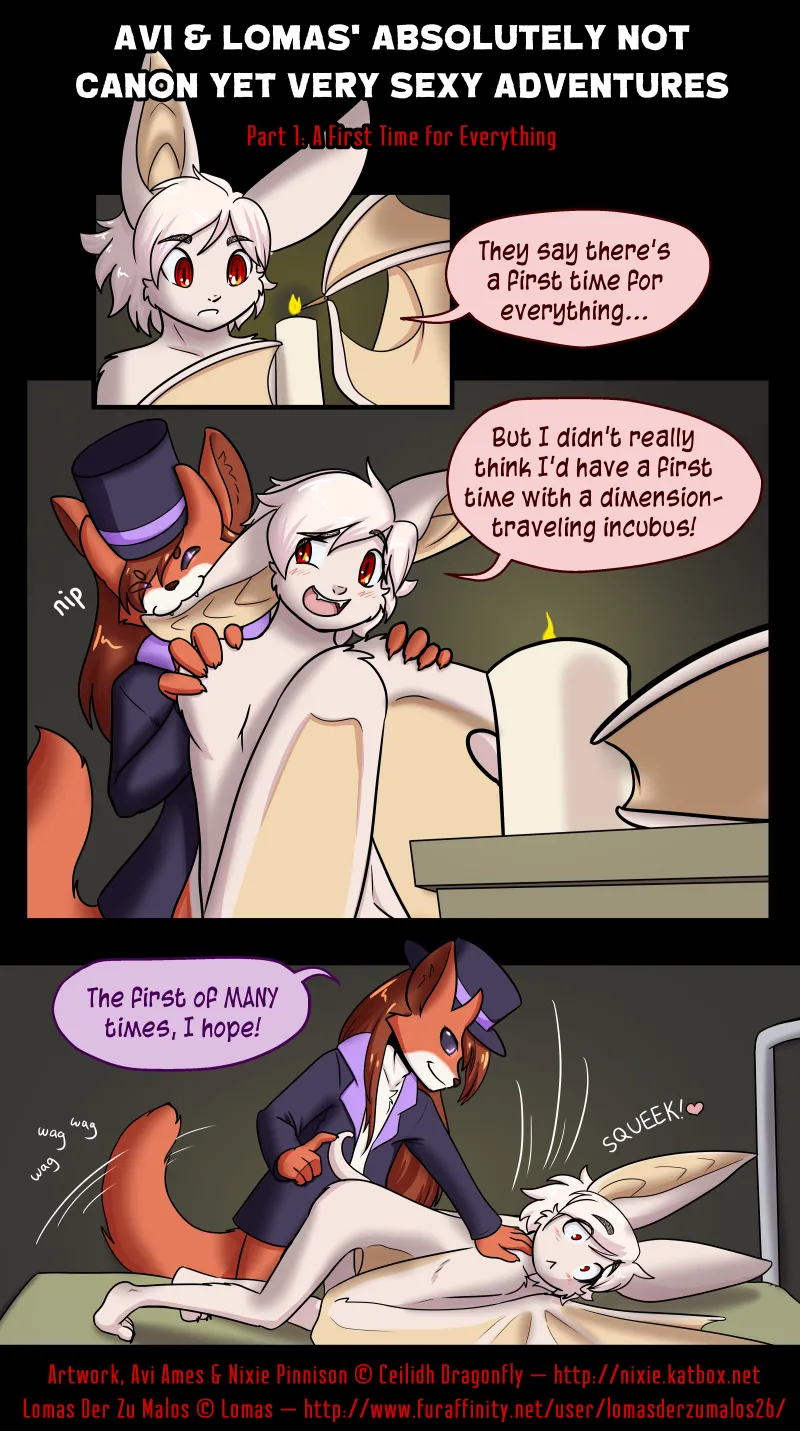 Avi &amp; Lomas' Absolutely Not Canon Yet Very Sexy Adventures page 1 full