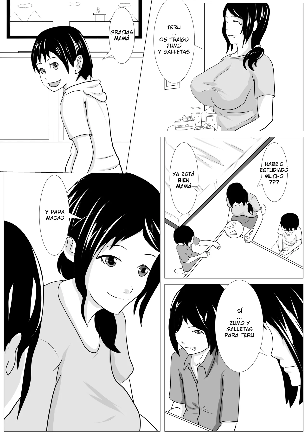 Kemushi No Bansan Kai - Omae no Kaa-chan Kirei da na  ESP page 8 full
