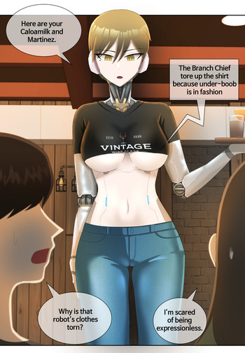 The robot likes the manager cover