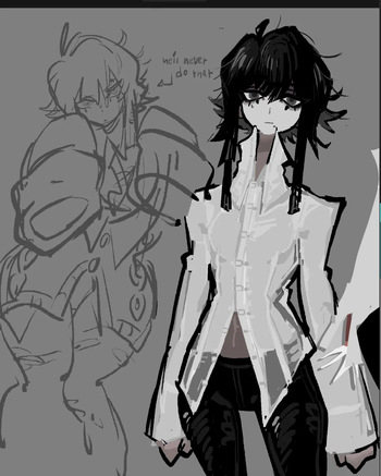 artist:@rdiinmm oc saji cover