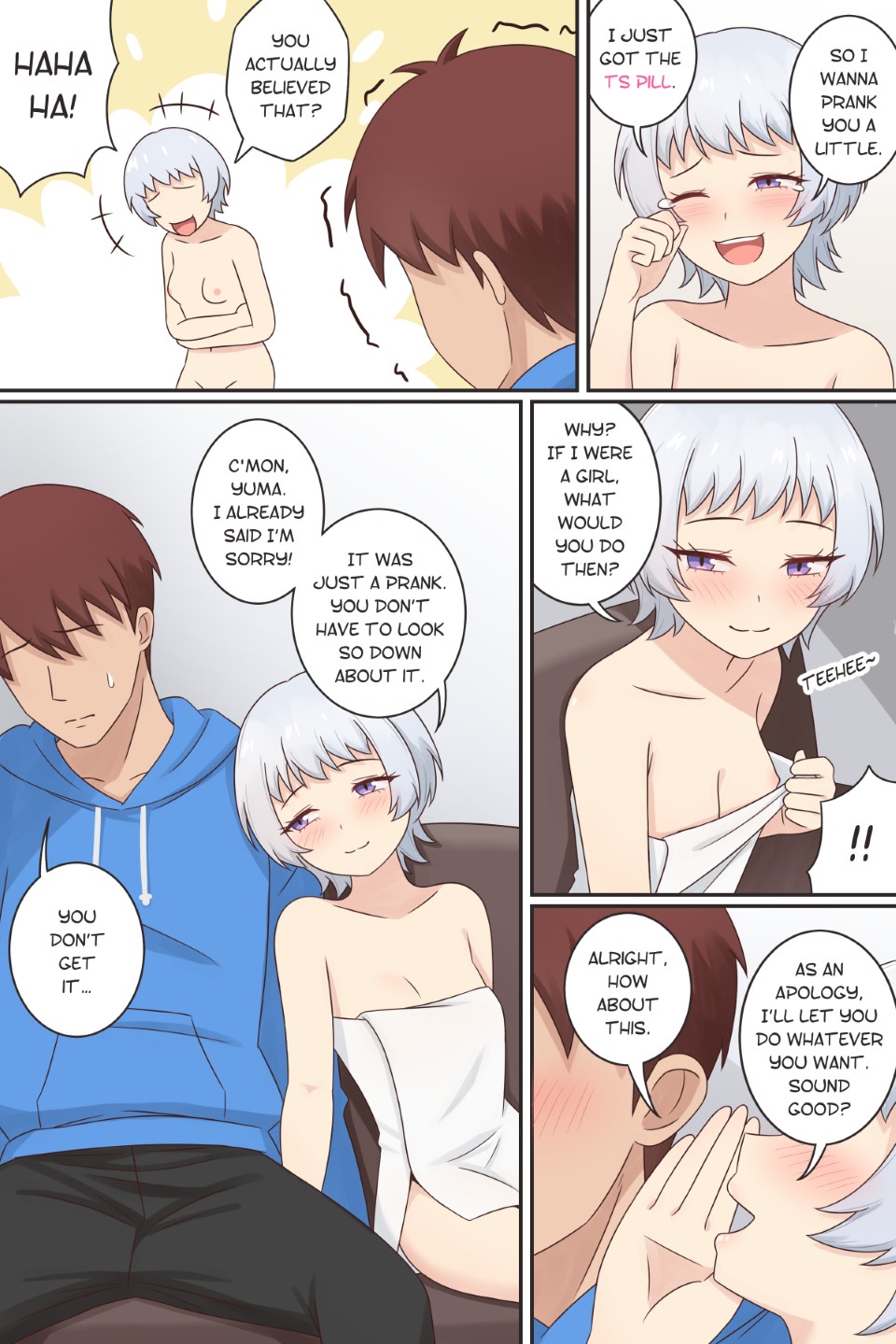 My Femboy Childhood Friend page 3 full