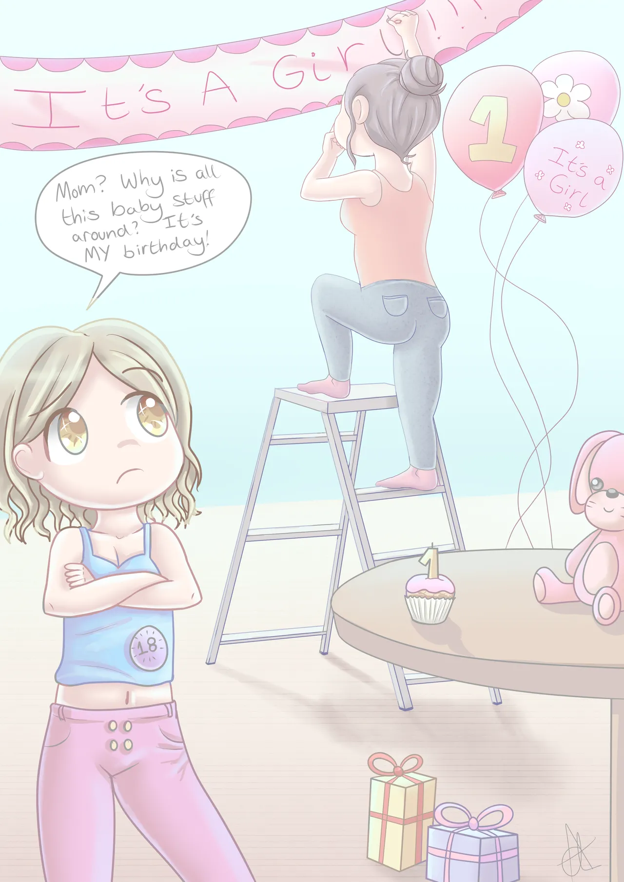 Baby Sapling - Age Regression, ABDL page 1 full