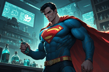 Superman and Supergirl femboy corruption cover