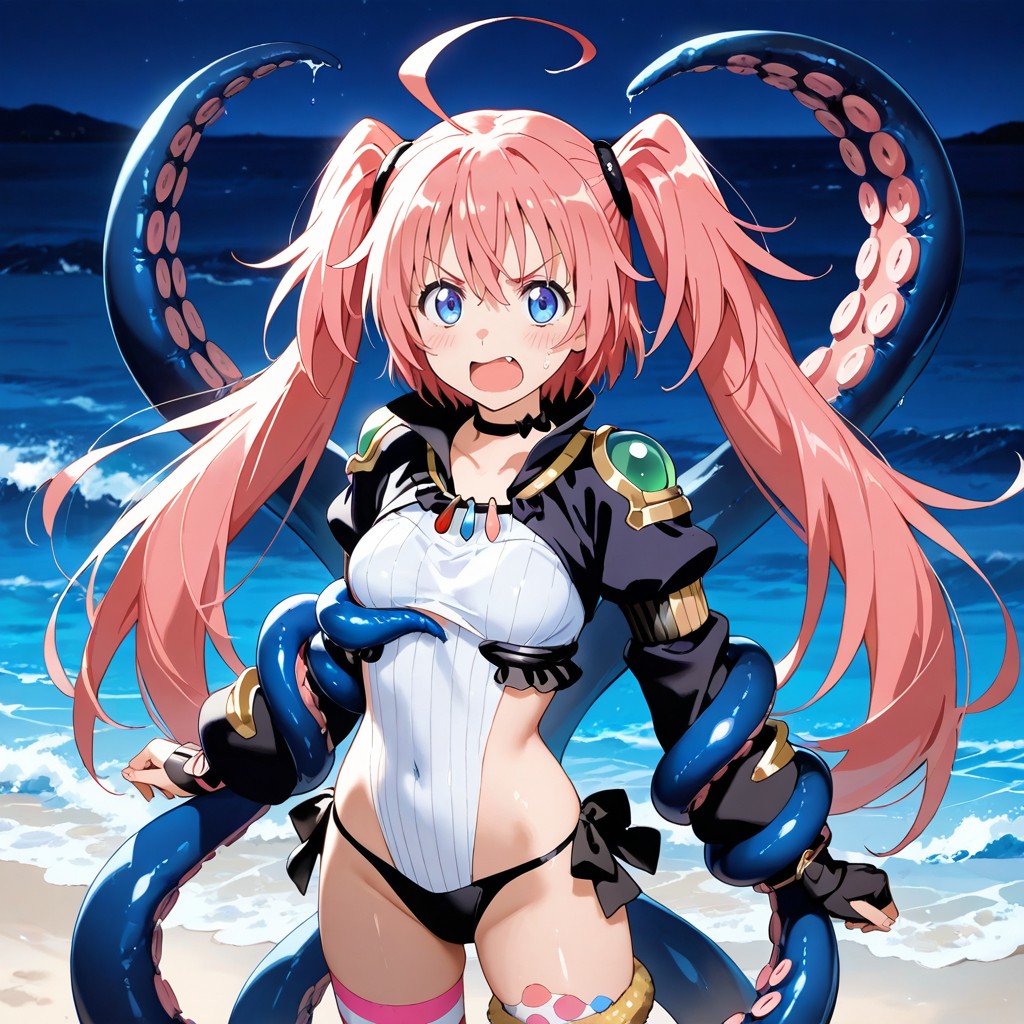 Milim Nava Tentacles - That Time I Got Reincarnated as a Slime - AI Generated page 9 full
