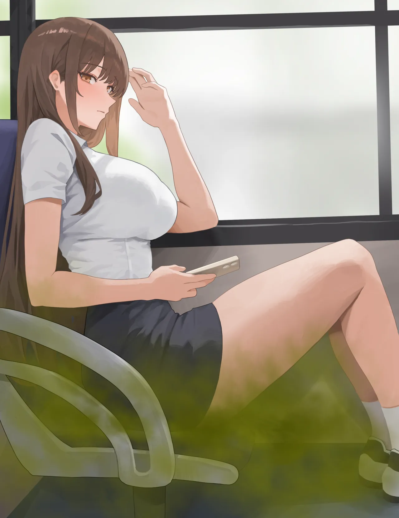 |fartist| The girl silently farting on the bus page 6 full