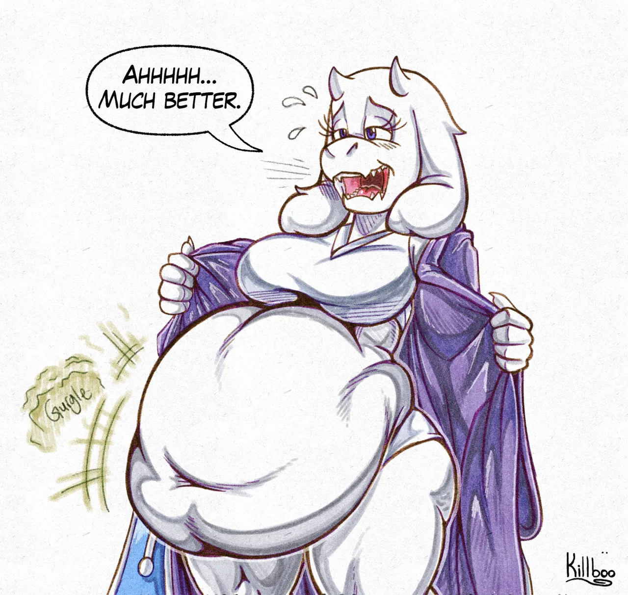 Preg Toriel Sketches page 2 full