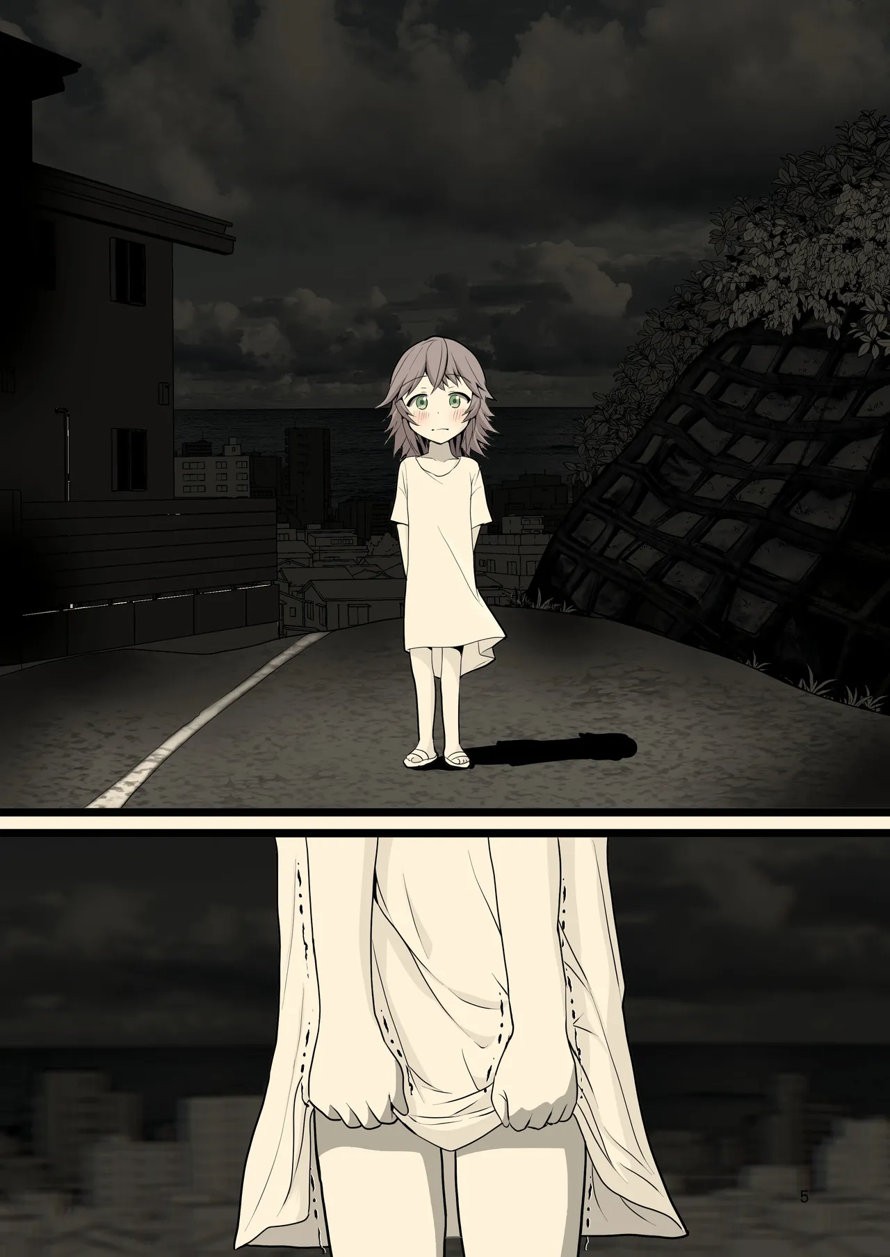 Yoru ni Roshutsu Shoujo wa page 5 full