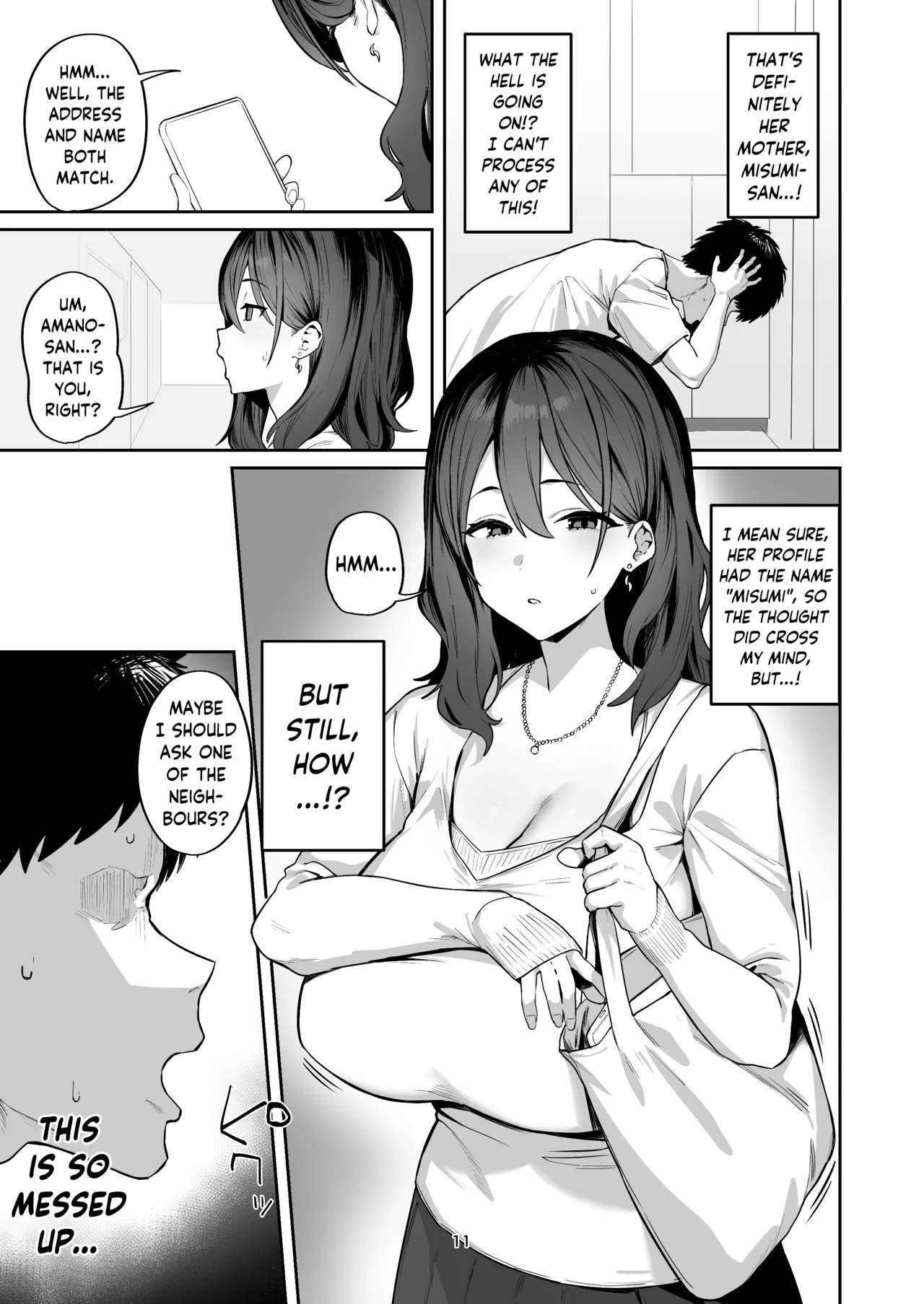 Deriheru Yondara Wakareta Kanojo no Mama ga Kita | I Hired a Call Girl and My Ex-Girlfriend’s Mother Showed Up page 9 full