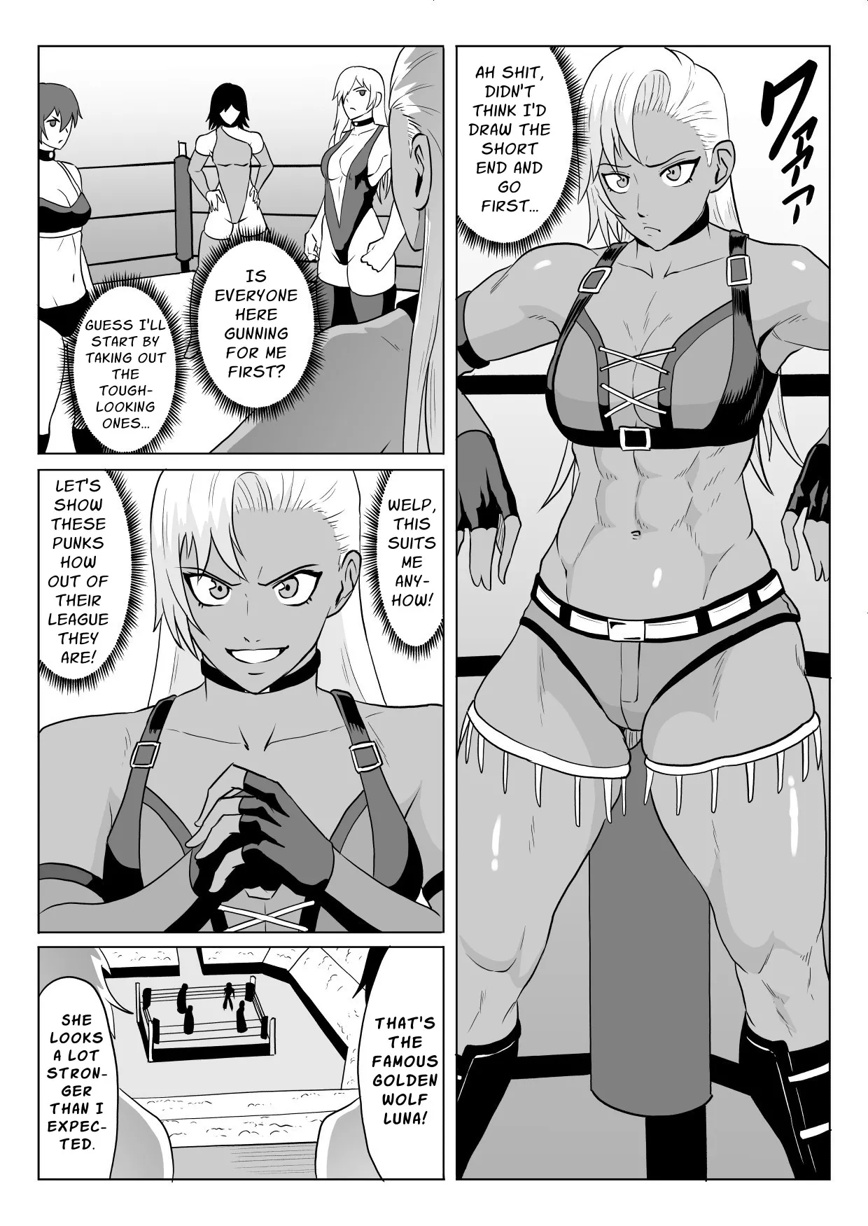 Golden Wolf Luna Kutsujoku ProWres 1 | Golden Wolf Luna: Humiliating Pro Wresting 1 page 5 full