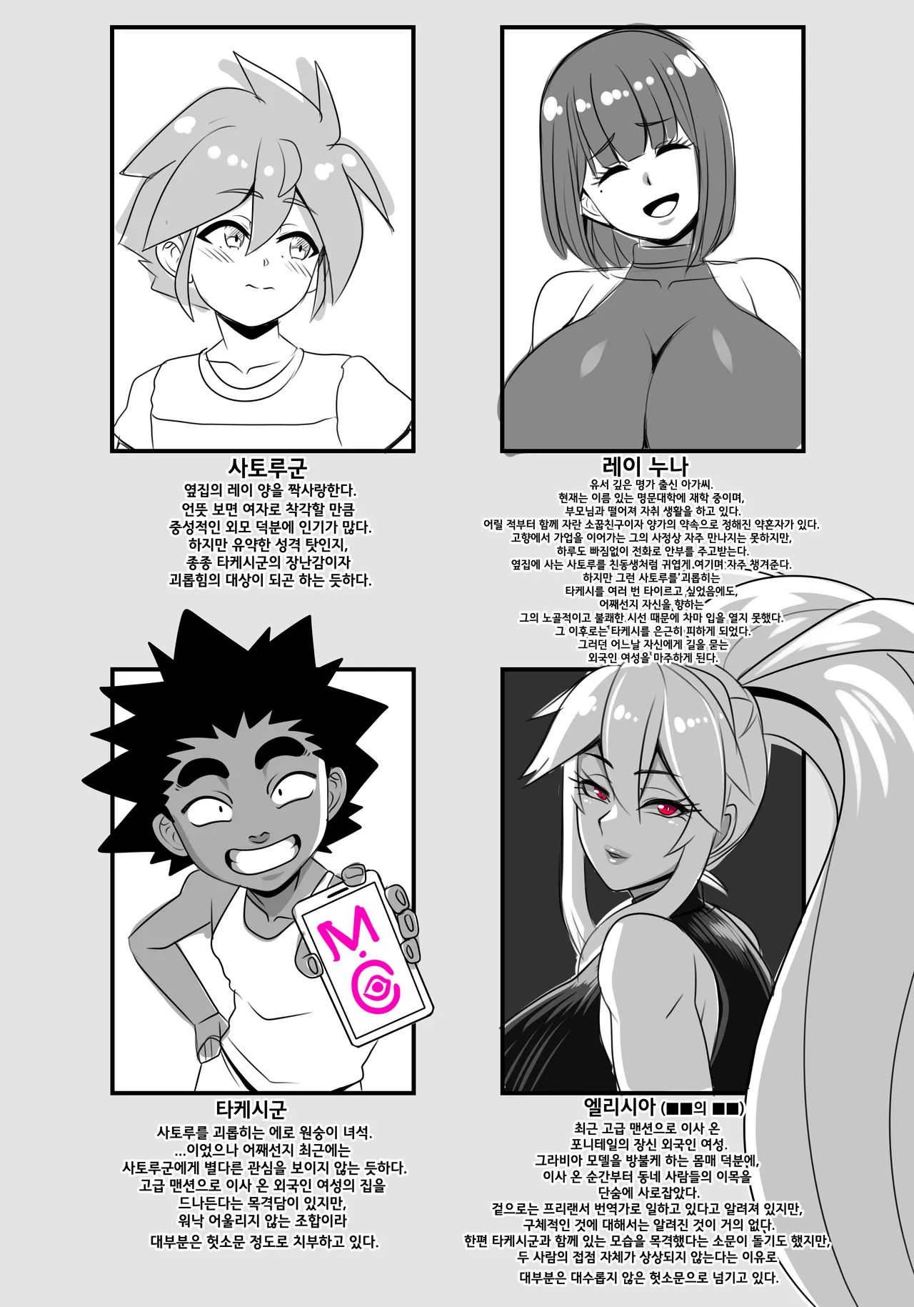 NTR漫画 登場人物紹介ページ page 7 full