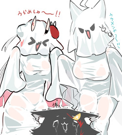 お化けコス余さんとフブキ