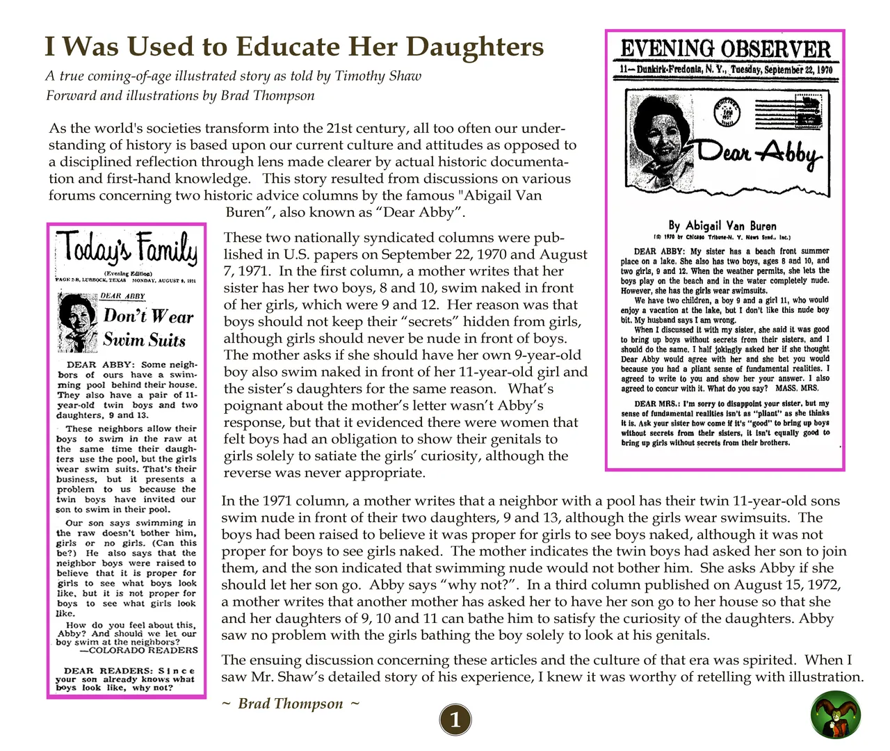 I Educated Her Daughters page 1 full
