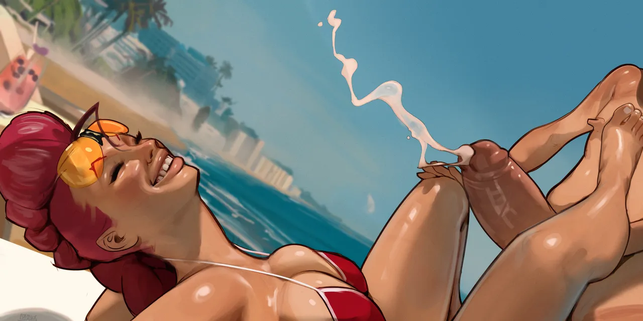 Crimson Viper - Beach Day Romp page 4 full