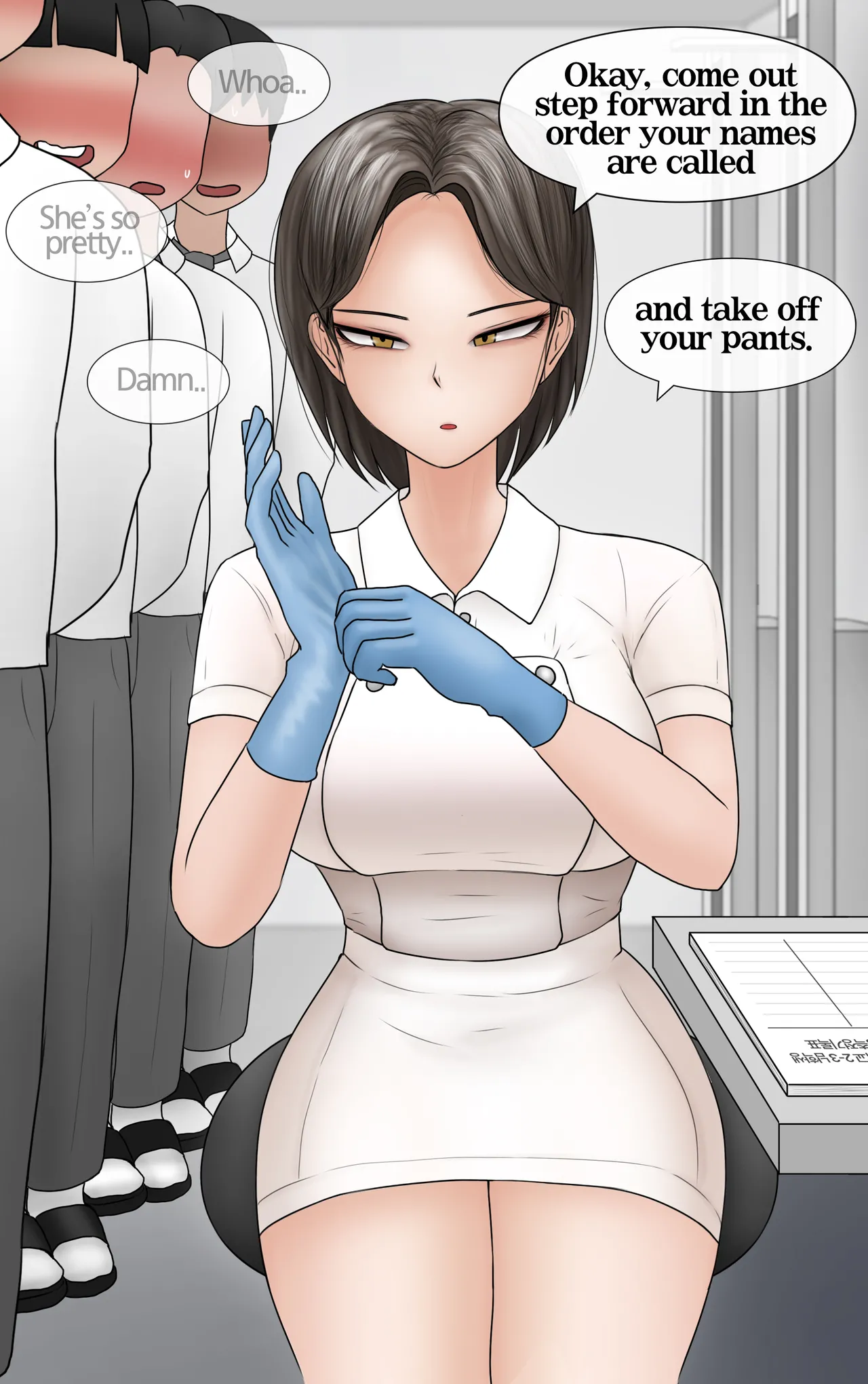 쿨계 간호사 여친이 내 작은 꼬추를 너무 좋아함 Cool nurse GF obsessed my tiny dick page 1 full