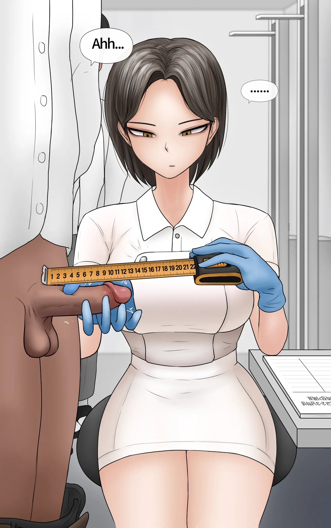 쿨계 간호사 여친이 내 작은 꼬추를 너무 좋아함 Cool nurse GF obsessed my tiny dick page 6 full