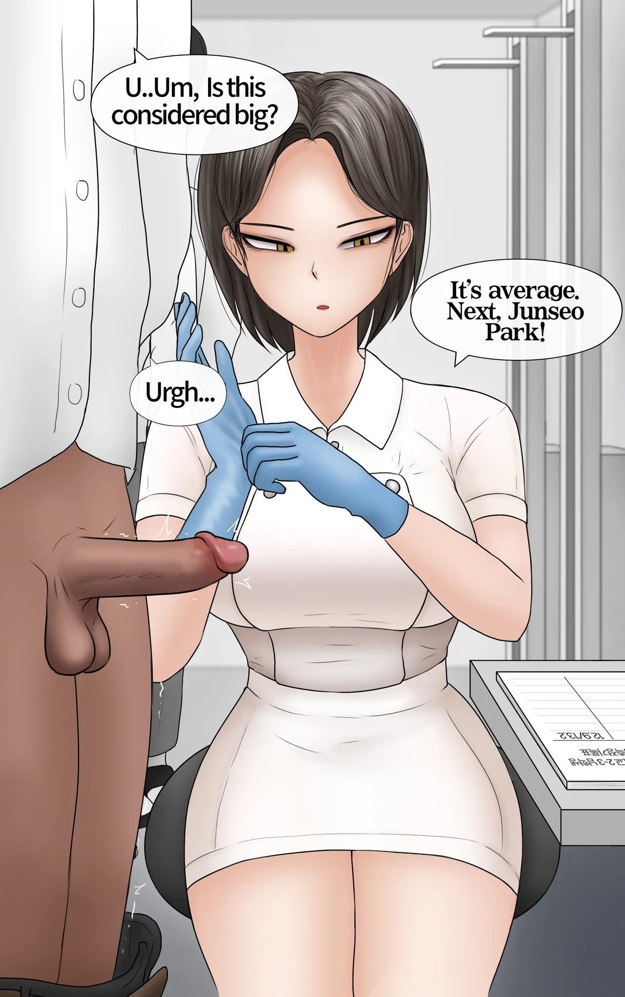 쿨계 간호사 여친이 내 작은 꼬추를 너무 좋아함 Cool nurse GF obsessed my tiny dick page 9 full