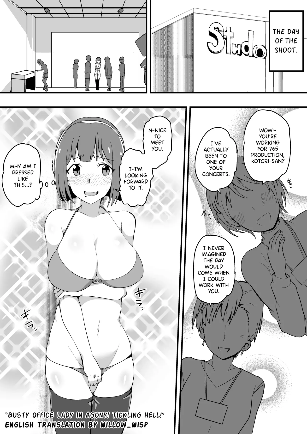 Kyonyuu Jimuin Monzetsu!! Kusuguri Jigoku! | Busty Office Lady in Agony! Tickling Hell! page 5 full