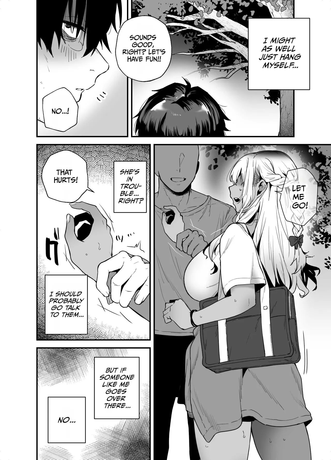 Kuro Gal no Ongaeshi -Shachiku Oji ga Kasshoku Kyonyuu Gal o Nanpa kara Tasuketara Icha Love Junai Koubi shita Hanashi- page 4 full