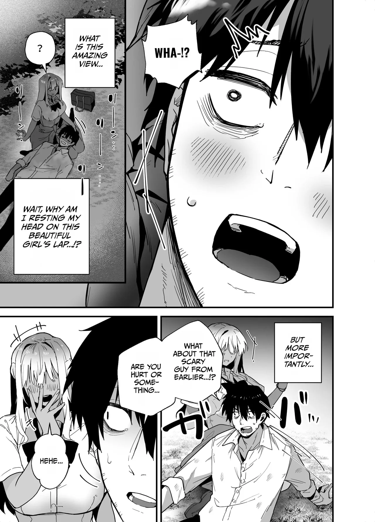 Kuro Gal no Ongaeshi -Shachiku Oji ga Kasshoku Kyonyuu Gal o Nanpa kara Tasuketara Icha Love Junai Koubi shita Hanashi- page 9 full