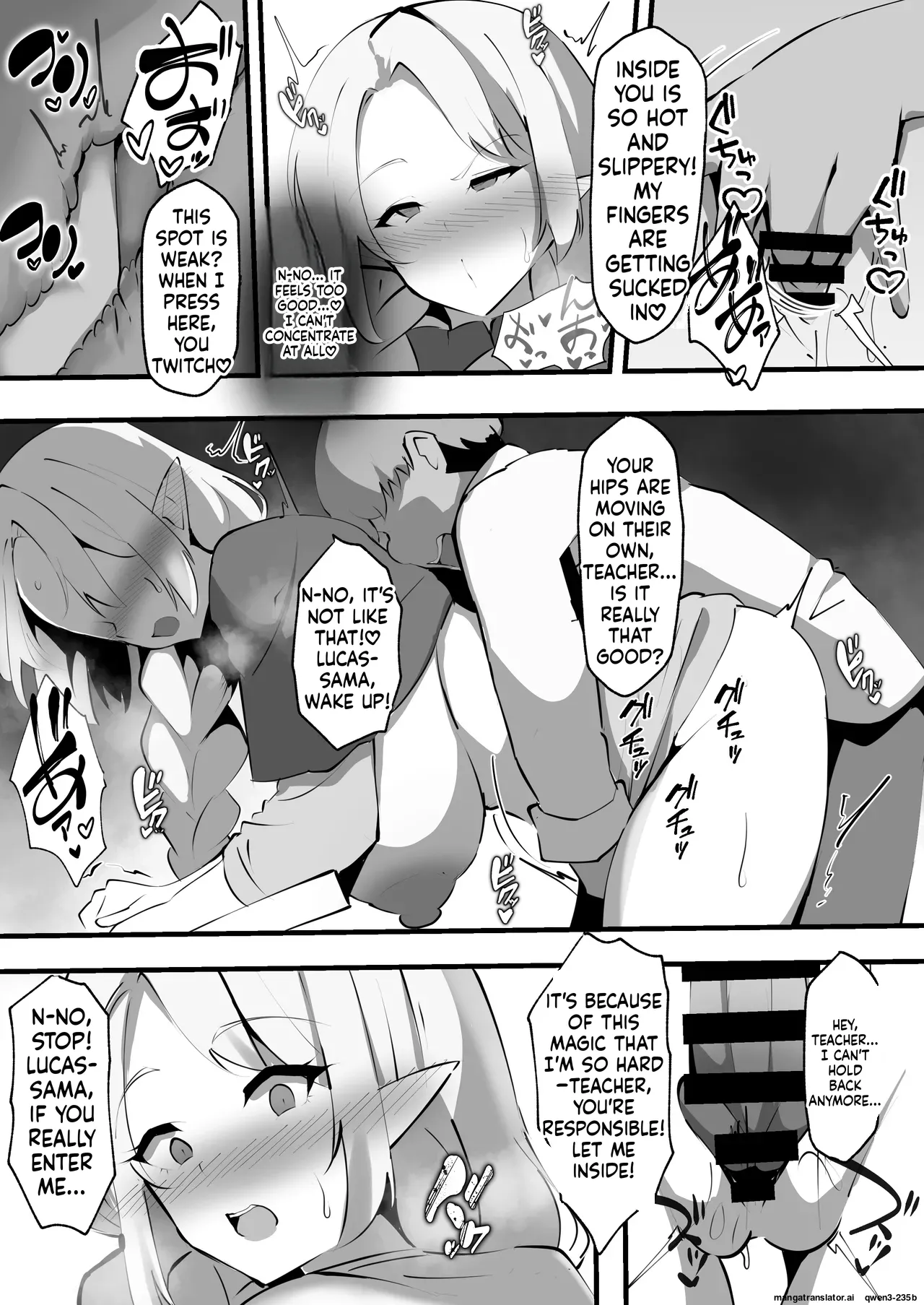 Lewd Corruption Magic Lesson ~The Married Elf Wife Becomes the Perverted Noble's Impregnating Meat Toilet~ page 8 full