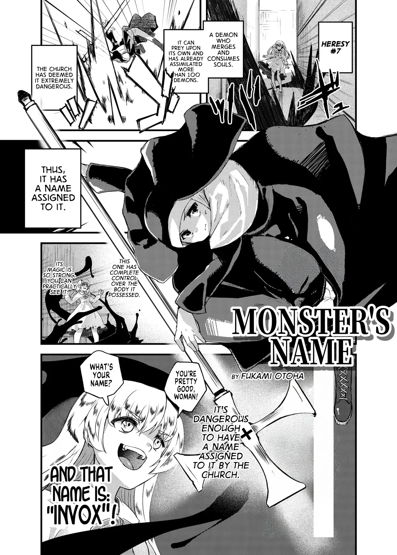 Monster's Name page 1 full