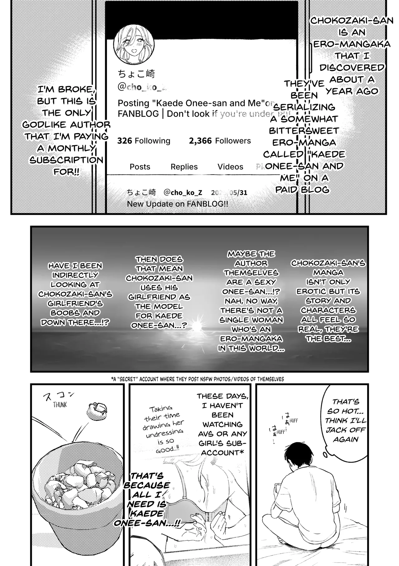 My favourite Ero-Doujin Artist was a sexy Onee-san all along page 9 full