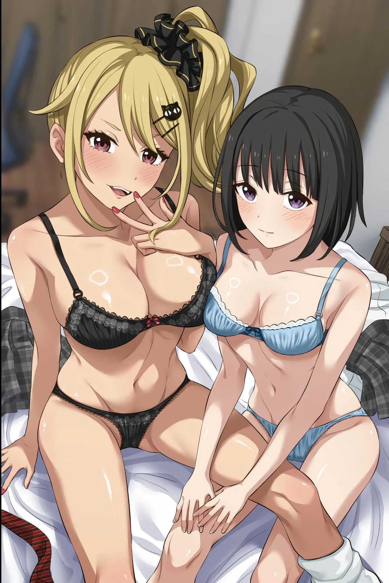Ore no osananajimi ga hade na gyaru ni seitenkan shite, seiso na kouhai made nyotaika shite haaremu ni natte shimatta... page 2 full