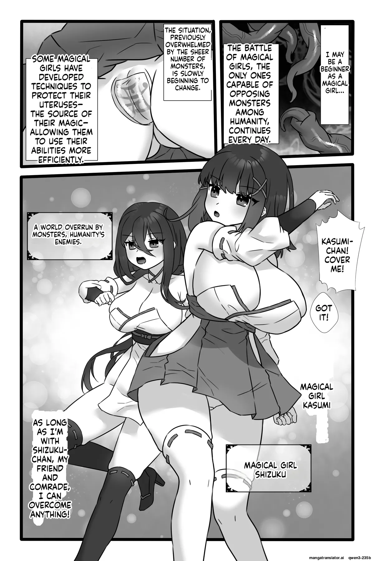 Mahou Shoujo Akushoku 1.5 ~Rensa Futanari Yuri Ingoku~ page 4 full