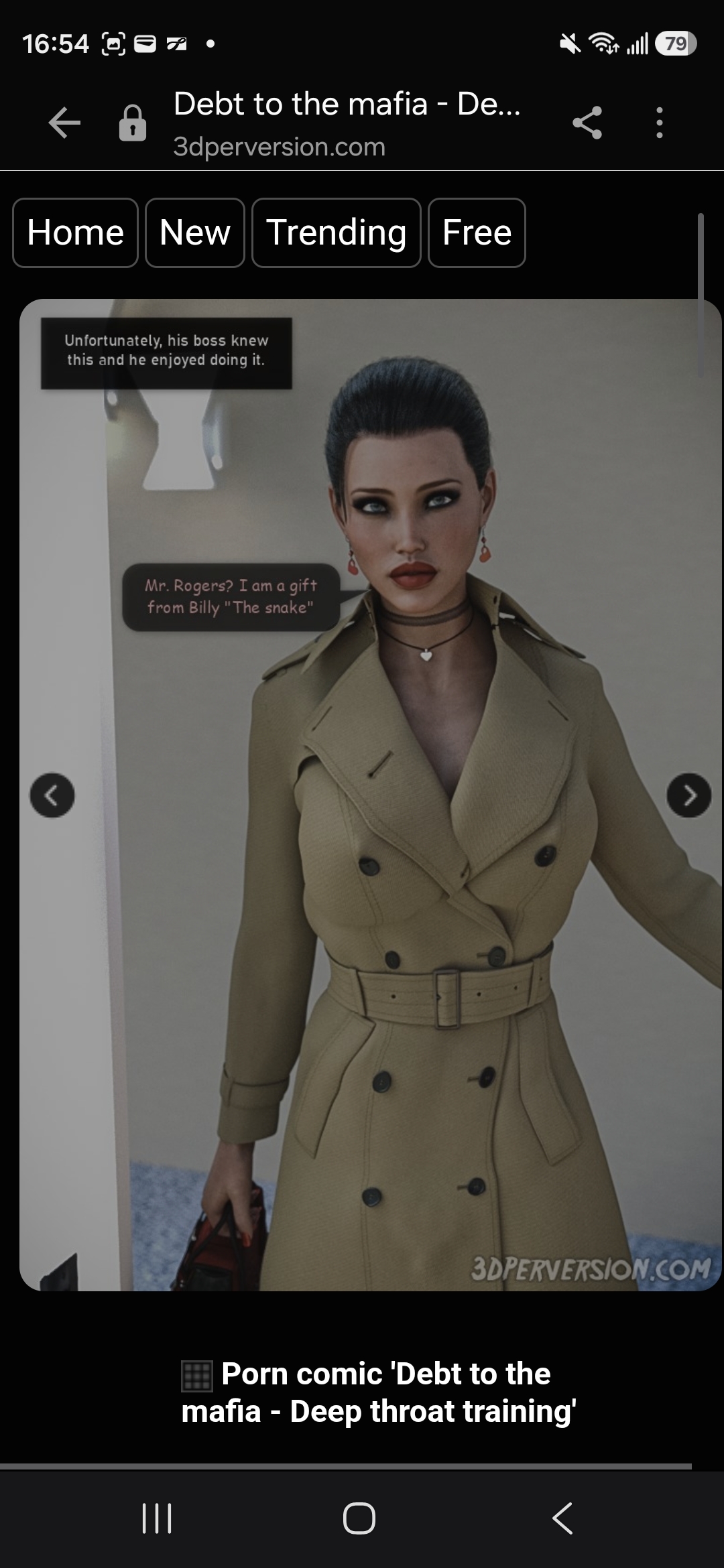 3DPerversion 'Debt to the mafia - Deep throat training page 2 full