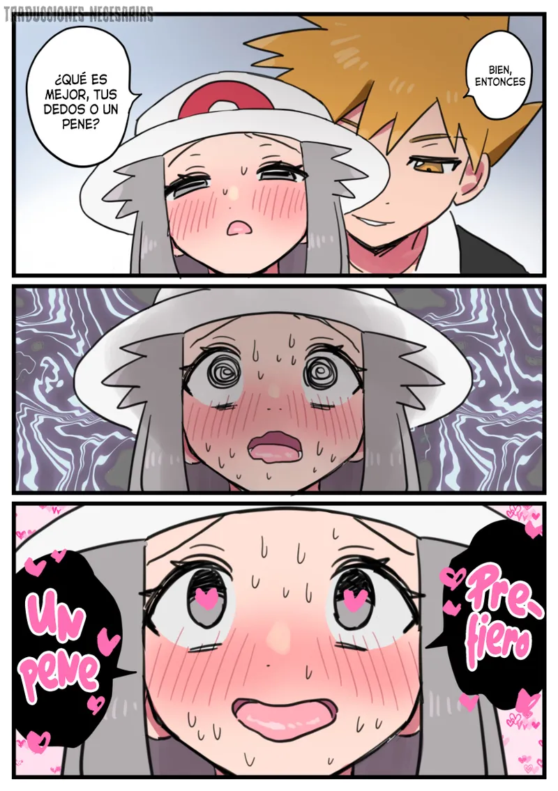 Onabare Shichatta Leaf-chan ga Green ni Oshioki Sareru Manga | Un manga sobre Leaf-chan siendo sorprendida masturbándose y siendo castigada por Green page 9 full