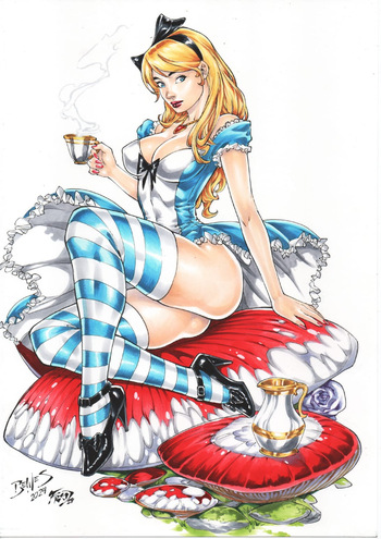 Ed Benes Original Art cover