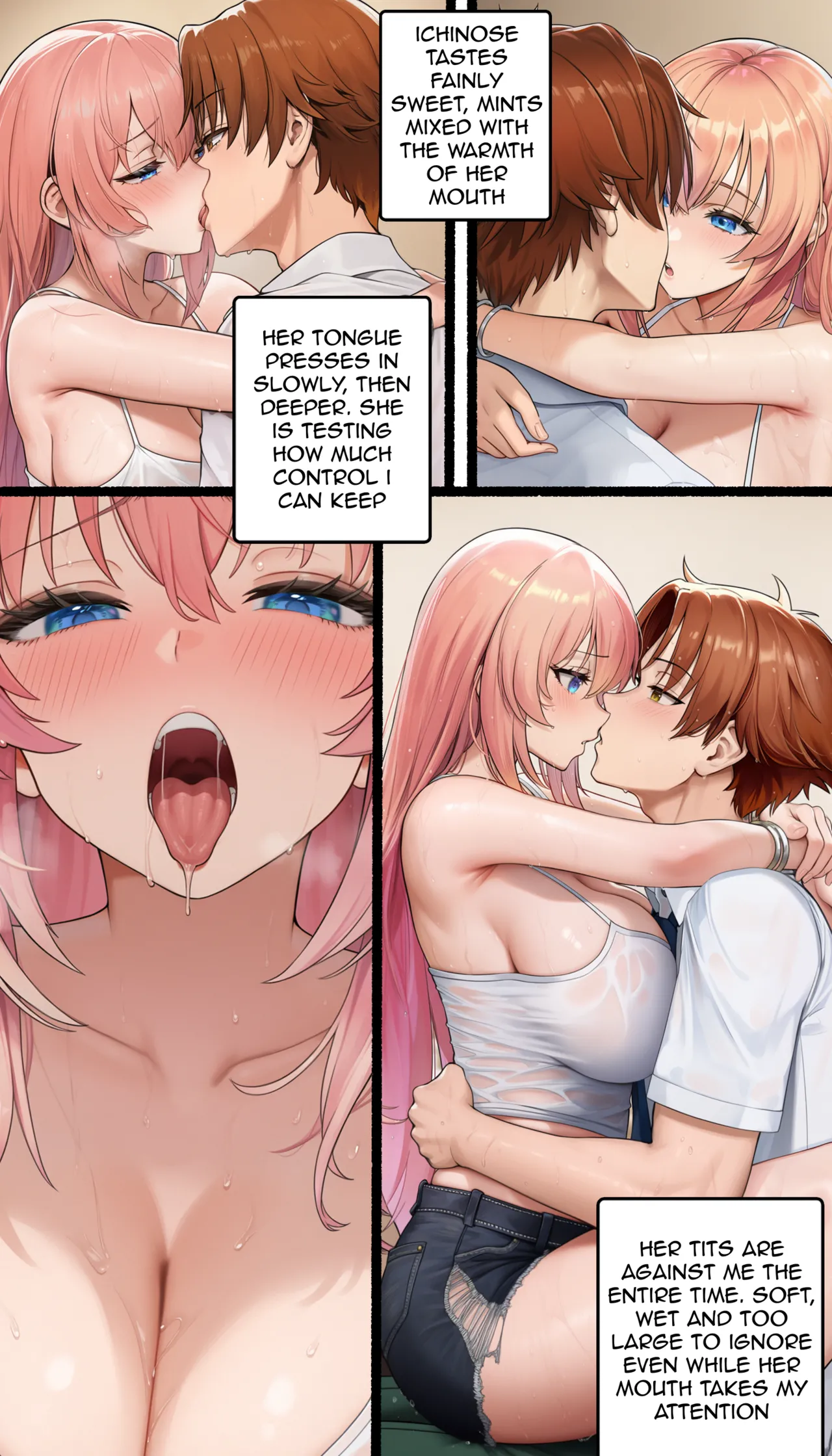 Honami Shelters From the Rain, Then Rides the T-Rex   Doujin with dialogue page 7 full