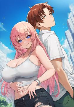 Honami Shelters From the Rain, Then Rides the T-Rex   Doujin with dialogue