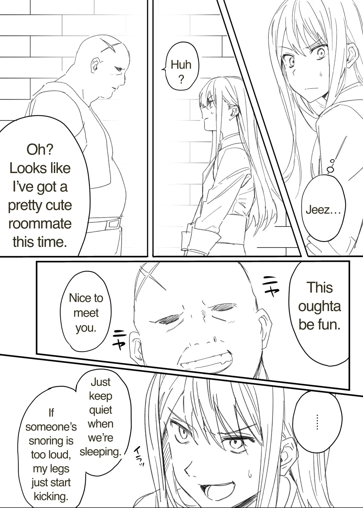 We're cellmates now, so let's get along, okay? page 3 full