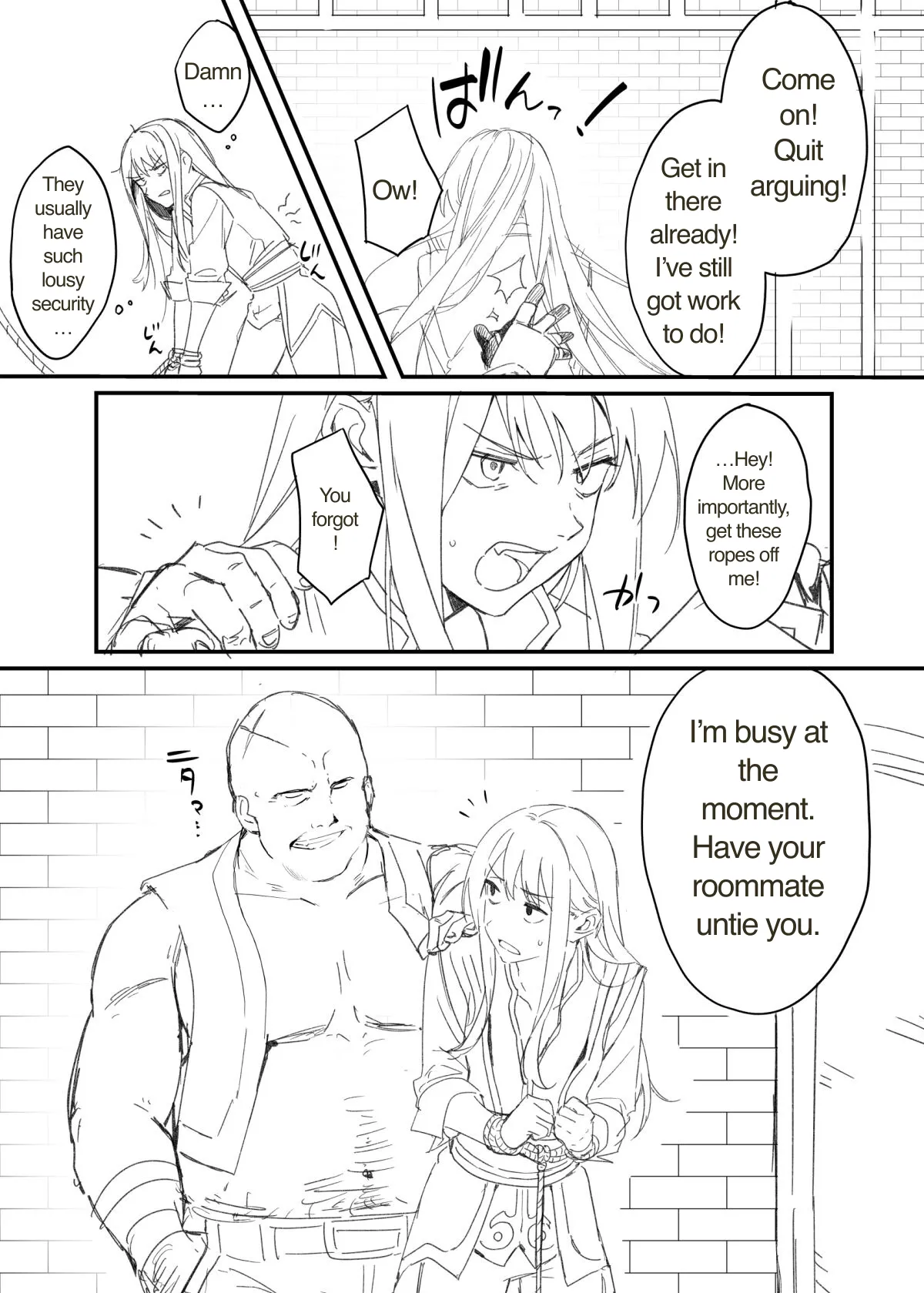 We're cellmates now, so let's get along, okay? page 4 full